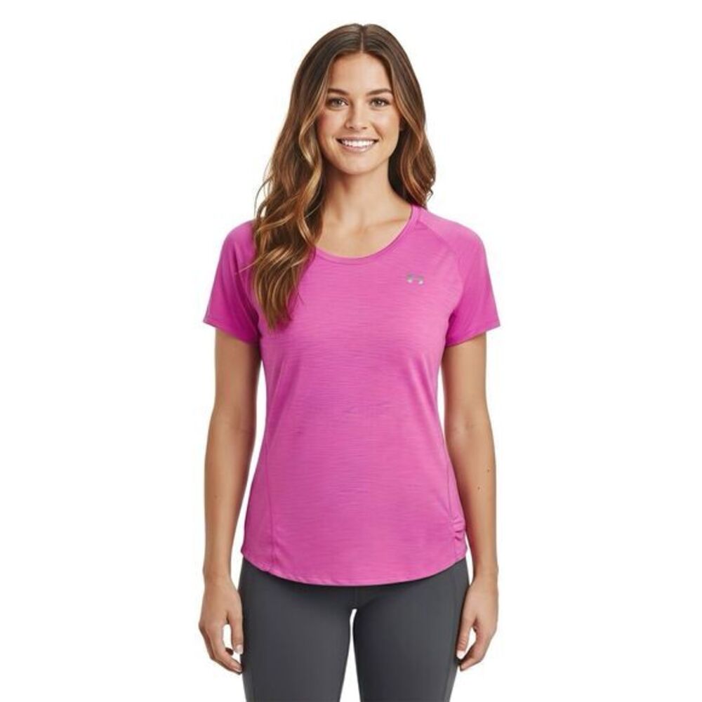 Under armour Womens Blouse Size  XS Activewear Workout Gym Athleisure Pink Yoga